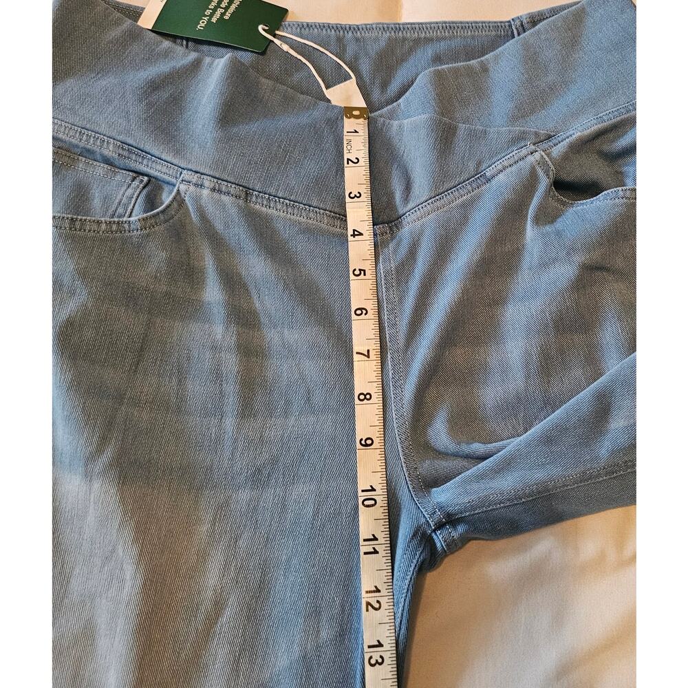 Halara Flex Crossover High Waisted Tummy Control Wide Leg Jeans Size XL Tall New - Picture 6 of 12